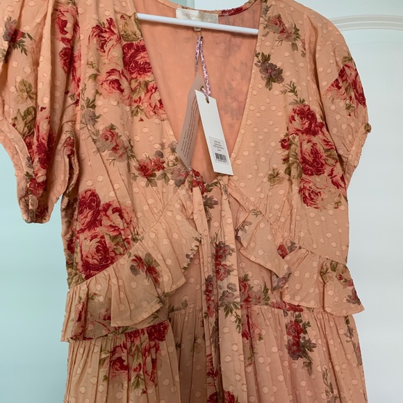 Loveshackfancy Carlton Midi Dress Pink 8 NWT - Picture 6 of 6